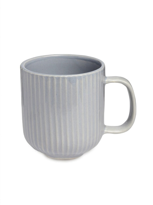 3 Pieces Textured Ceramic Matte Mugs & Tray