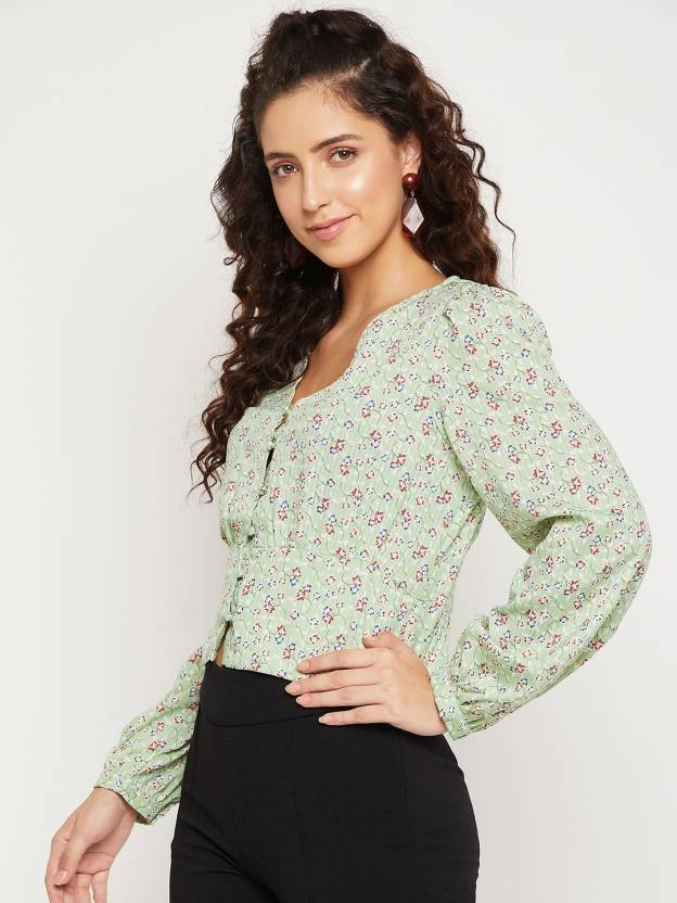 Women Green Top