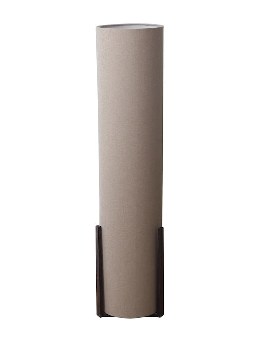 Beige Solid Traditional Column Lamp