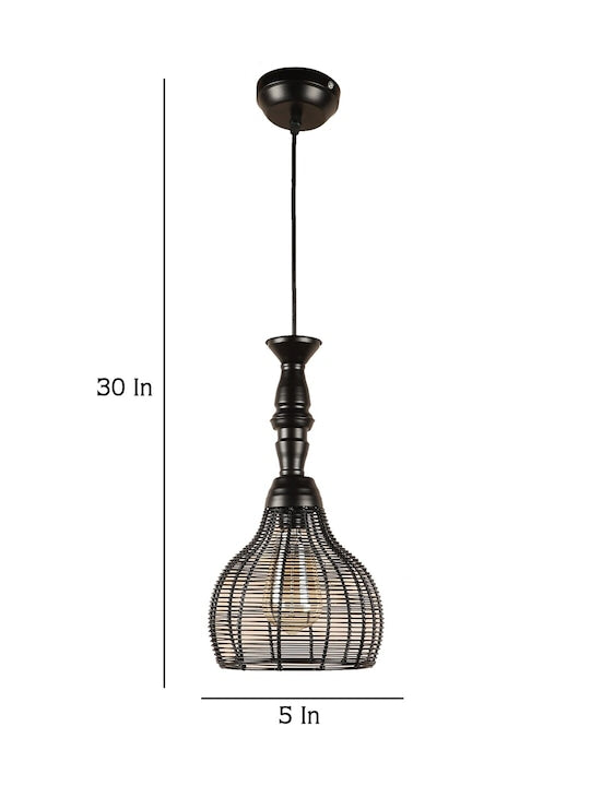 Black Iron Quirky Hanging Light