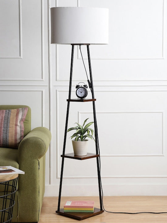 Solid Traditional 3-Tier Floor Lamp
