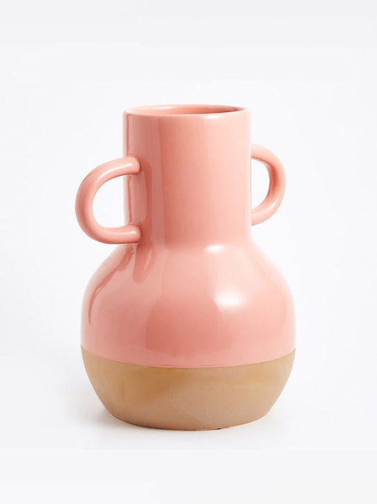 Colour Refresh Ceramic Vase With Handle