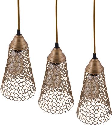 Lights Linear Cluster Chandelier Golden Cone Hanging Pendant Light
