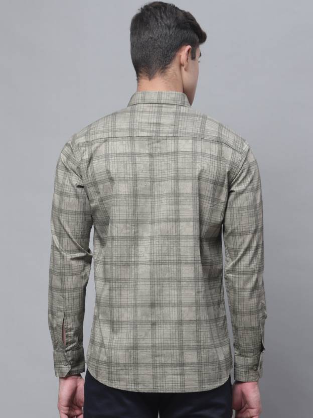 Checkered Spread Collar Casual Shirt