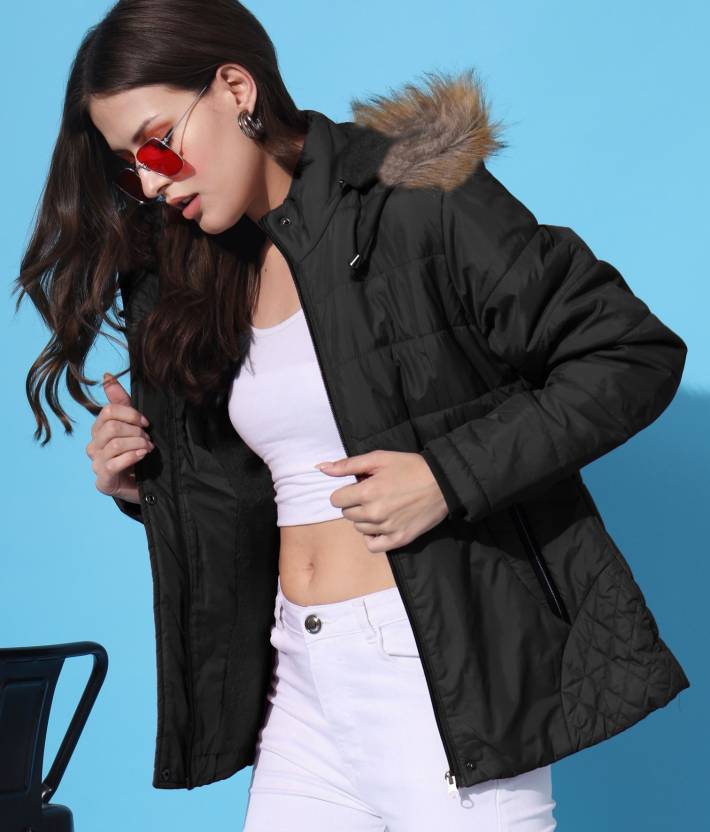 women winter jacket Women Solid Quilted Jacket