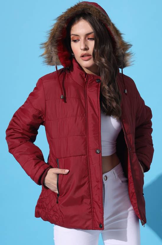 women winter jacket Women Solid Quilted Jacket